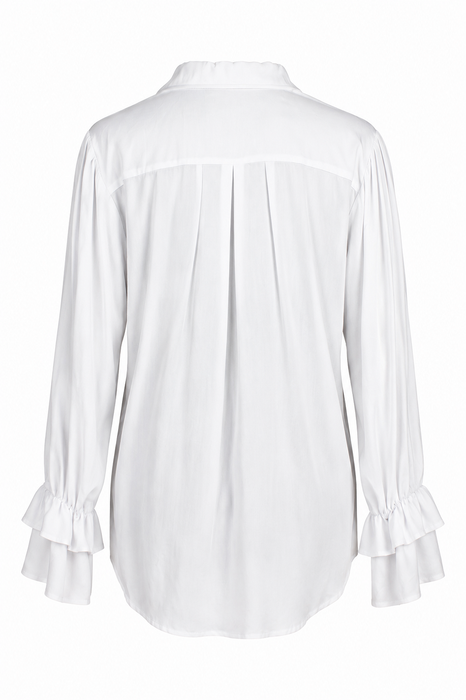 Blouse Met Jabot Heren - Wit - afbeelding 6