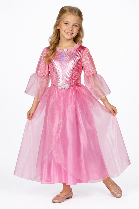 Prinsessenjurk Majestic Rosa Roze - Roze - afbeelding 4