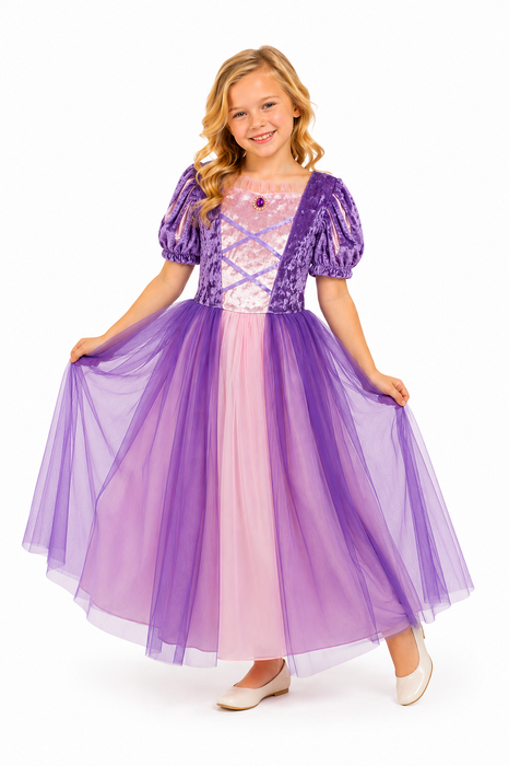 Prinsessenjurk Majestic Purple Paars - Paars - afbeelding 2
