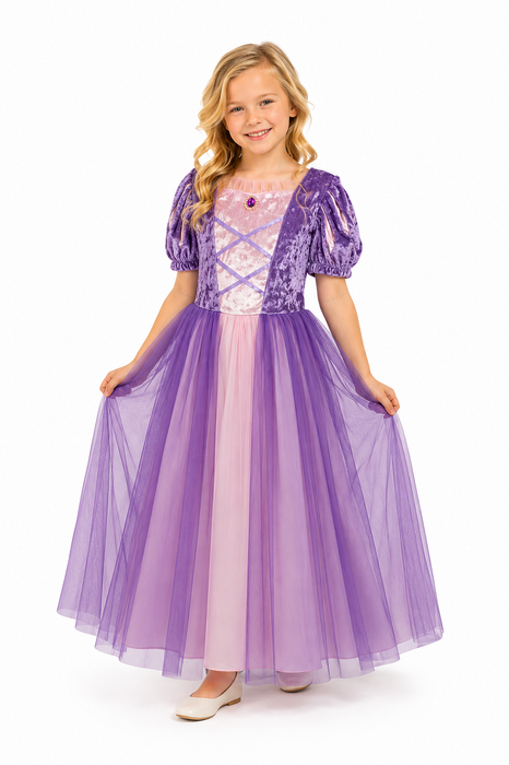 Prinsessenjurk Majestic Purple Paars - Paars - afbeelding 4
