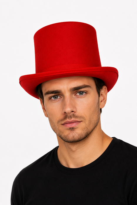 Hoge Hoed Populair - Rood - afbeelding 6