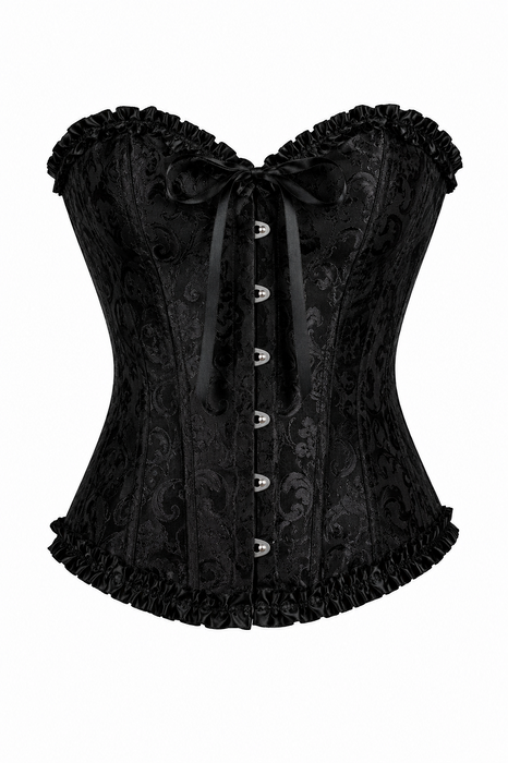Bustier Met Baleinen Zwart - Zwart - afbeelding 1