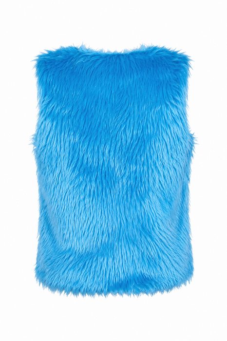 Pluche Vest Populair - Turquoise - afbeelding 12