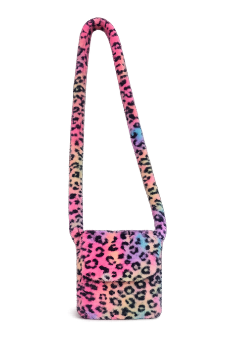 Pluche Tasje Animals - Neon Panter