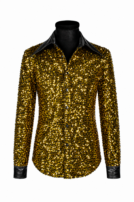 Paillettenblouse Disco Star - Goud - afbeelding 4