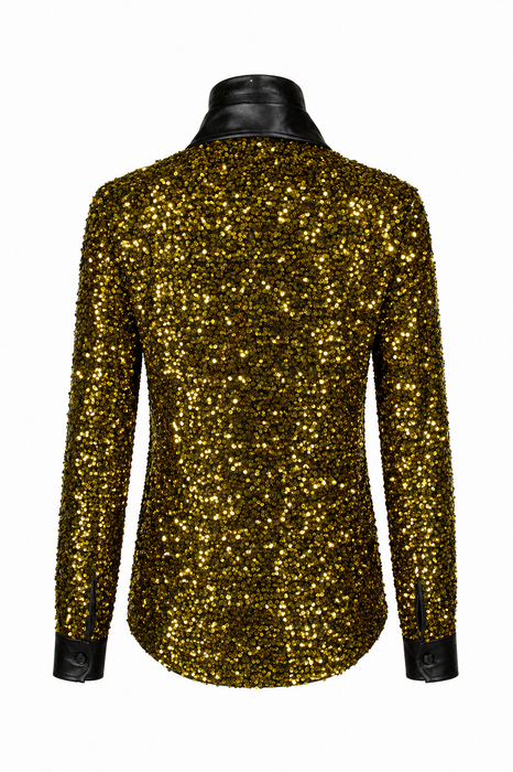 Paillettenblouse Disco Star - Goud - afbeelding 6