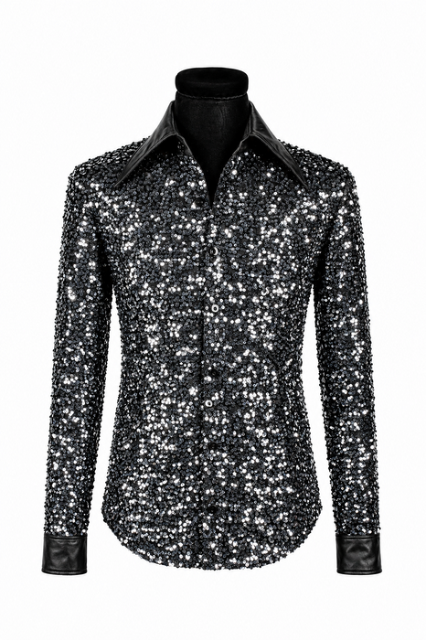 Paillettenblouse Disco Star - Zilver - afbeelding 7