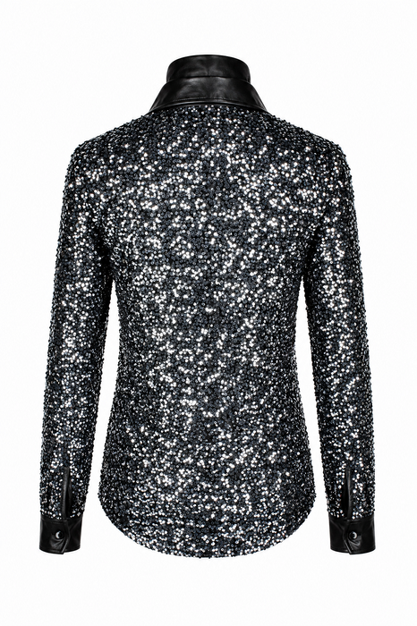 Paillettenblouse Disco Star - Zilver - afbeelding 9