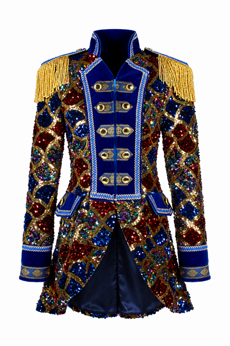 Jas Sequin Wave Dames - Blauw - afbeelding 1