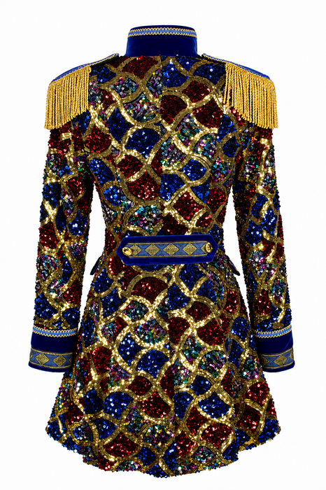 Jas Sequin Wave Dames - Blauw - afbeelding 3