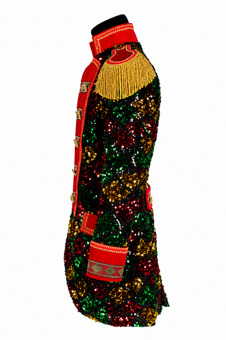 Jas Sequin Wave Dames - Rood - afbeelding 5