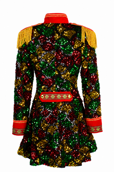 Jas Sequin Wave Dames - Rood - afbeelding 6