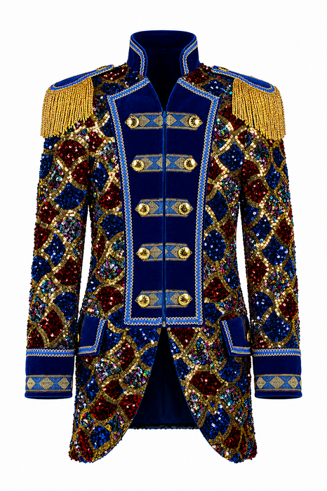 Jas Sequin Wave Heren Blauw - Blauw - afbeelding 1
