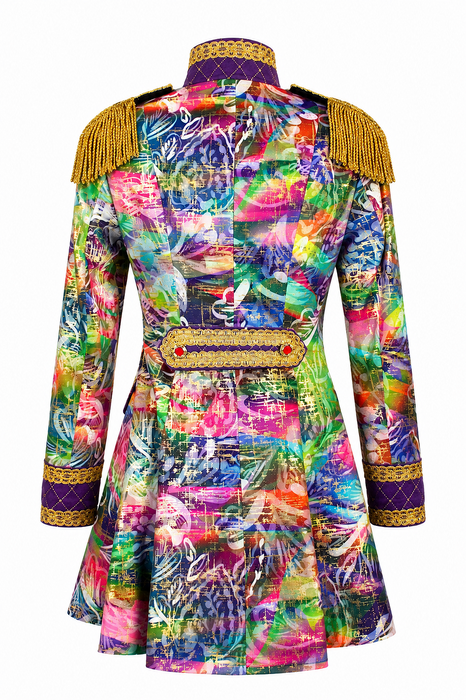 Jas Metalic Flower Dames Paars - Paars - afbeelding 2