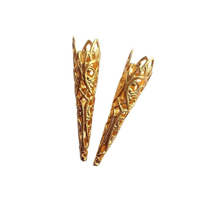 Luxe gouden veerpuntjes 12 stuks