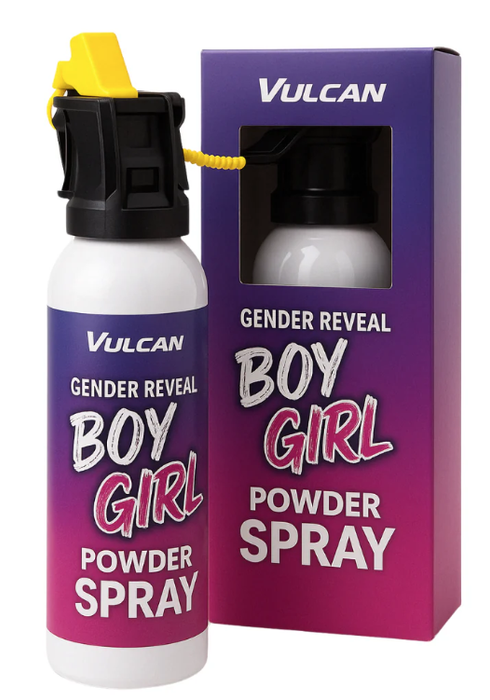 Gender reveal brandblusser