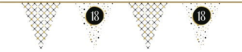 Vlaggenlijn Papier Festive Gold leeftijden