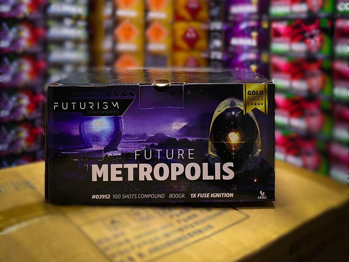 Vuurwerk potten te koop tijdens oud en nieuw