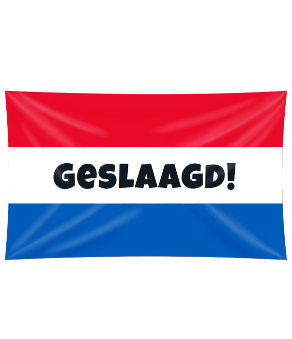 Gevel vlag - Geslaagd rwb 90x150cm