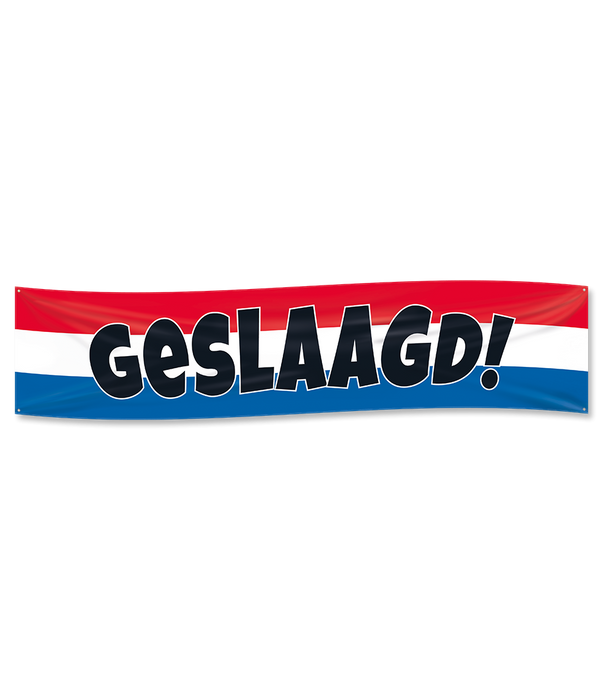 Gevel Banner - Geslaagd rwb