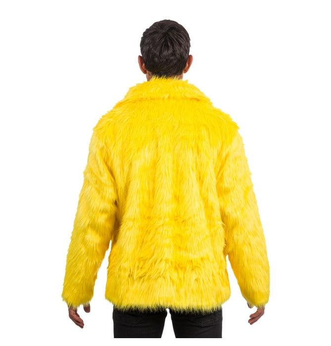 Fluffy Faux Fur Jas unisex model