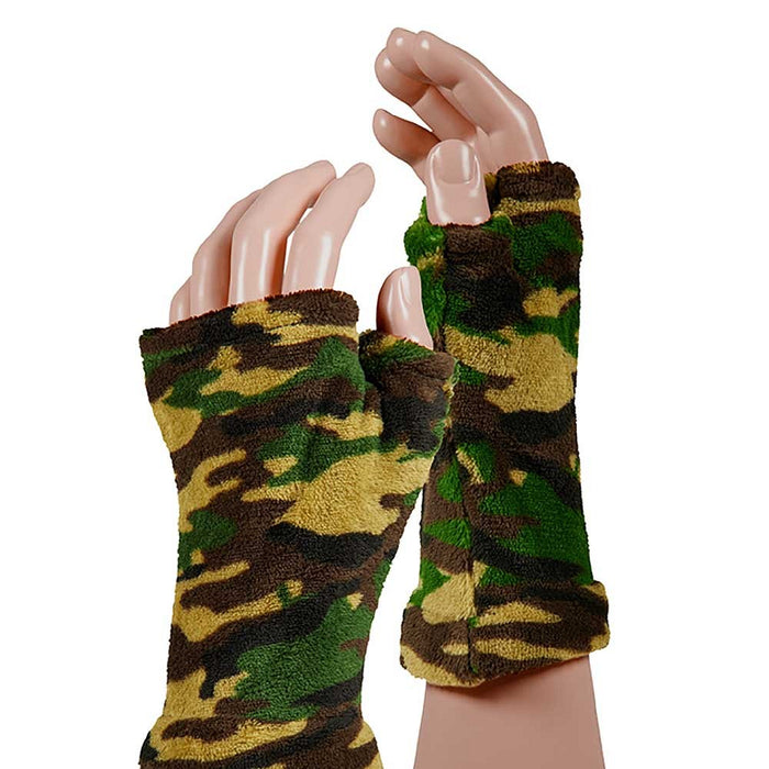 Apollo vingerloze handschoenen camouflage