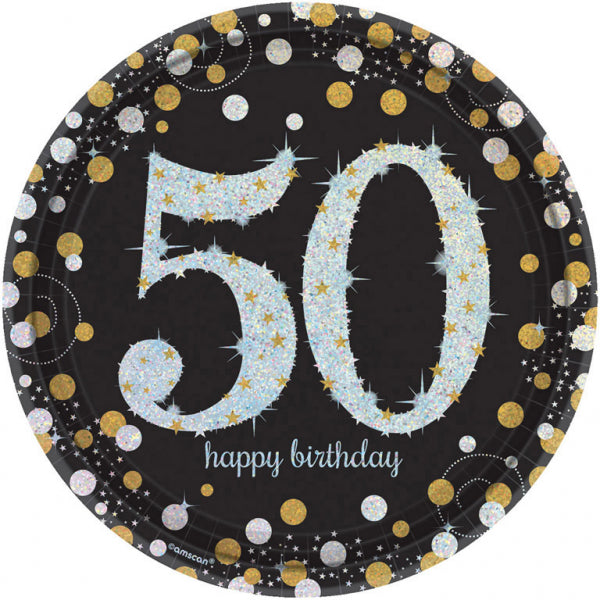 Borden 50 jaar Sparkling Celebration goud/zilver