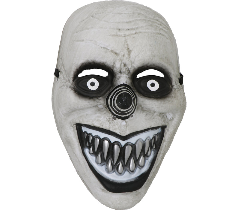 Grijze clown masker
