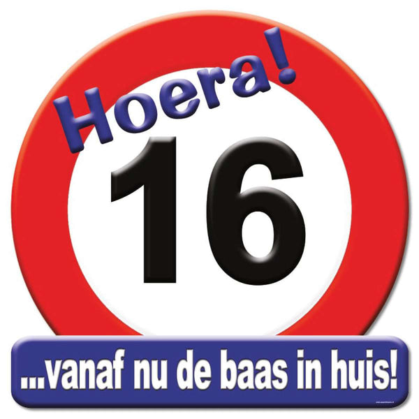 Huldeschild verkeersbord Leeftijd 50cm