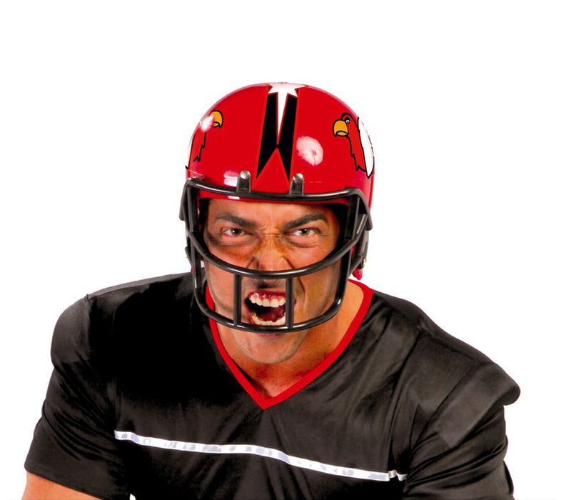 Helm American Football rood