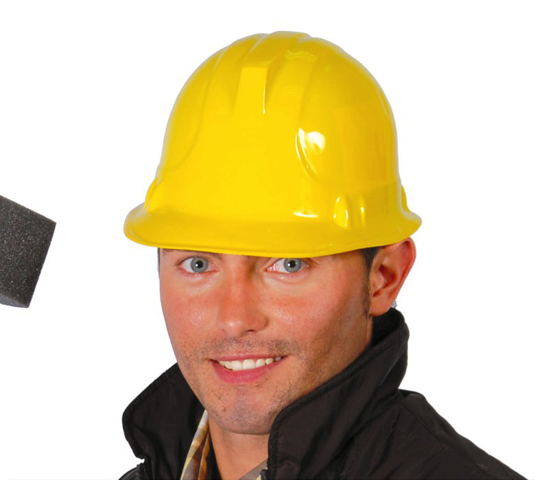 Werkhelm bouwvakker voor volwassenen geel