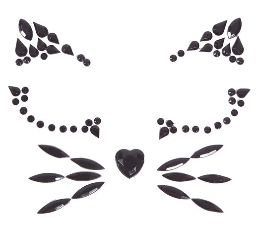 Face jewels Zwarte Kat
