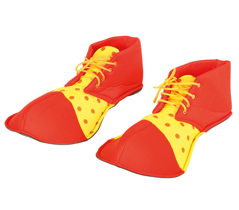 Clowns schoenen rood en geel 36cm