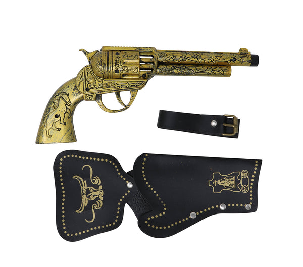 Western holster met pistool