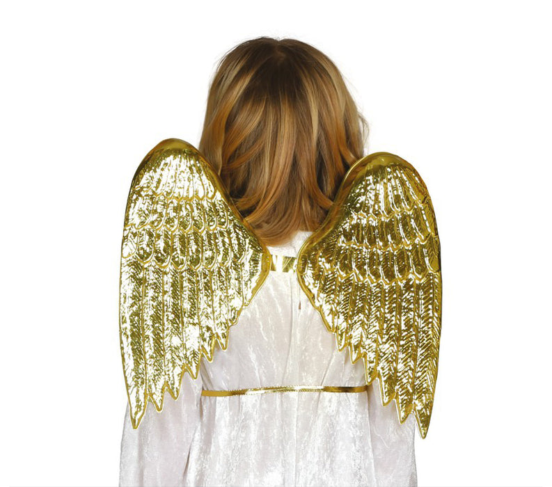 Vleugels voor kinderen - goud - 40x35cm