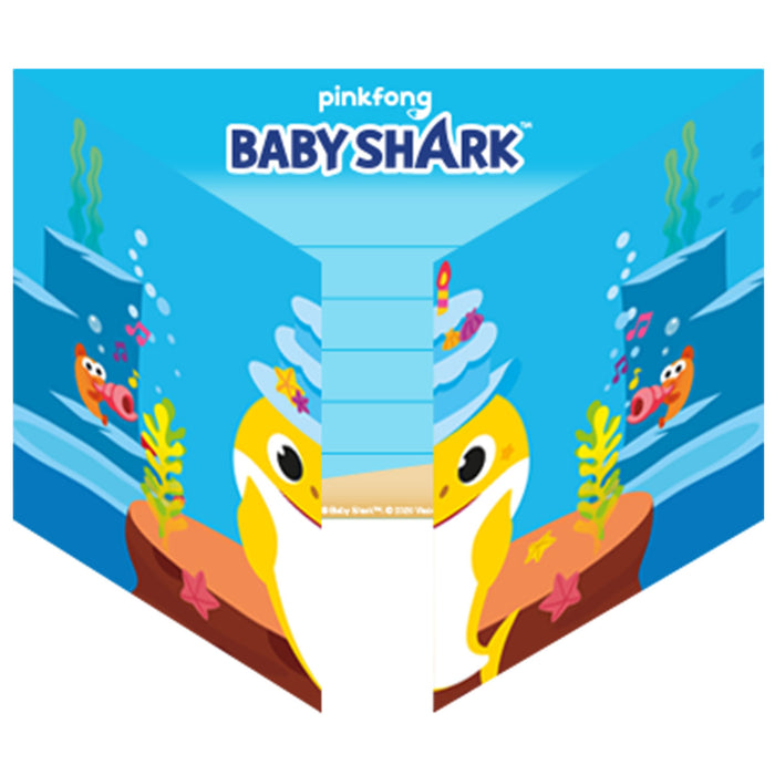 Uitnodingkaartjes Baby Shark