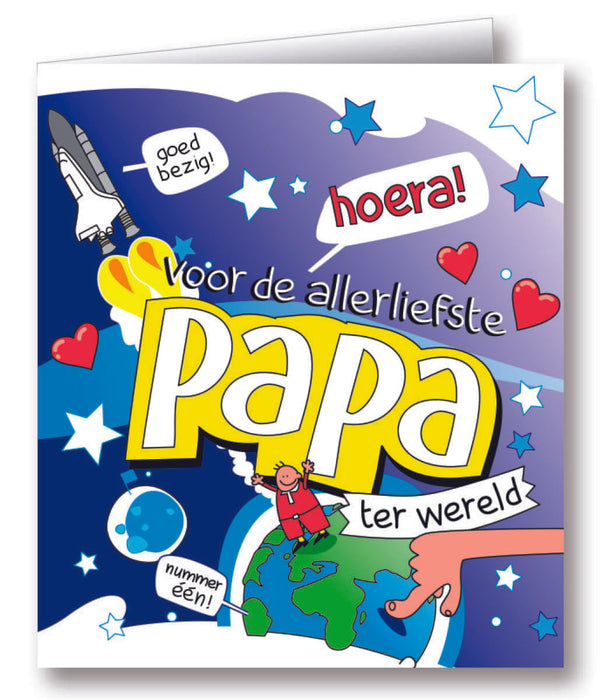 Wenskaarten - papa cartoon