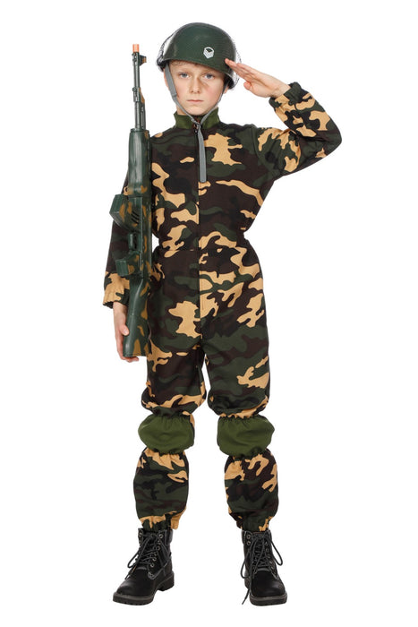 Kinderkostuum Militair camouflage