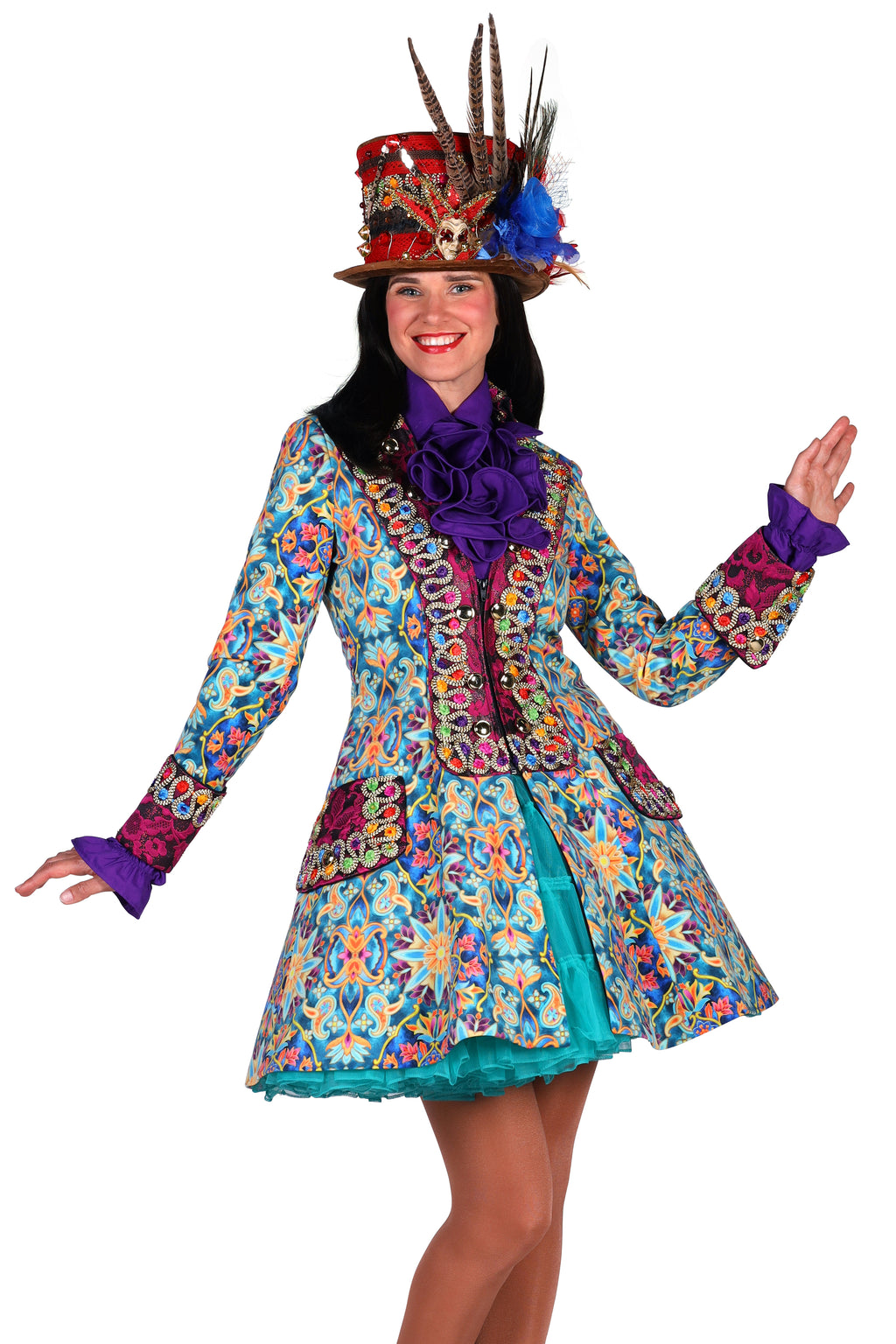 Carnavalskostuum voor dames 2025 nieuwe dames carnaval print ronde hals lange mouwen top elegant T-shirt print top, Paars, M Carnavalskostuum voor dames 2025 nieuwe dames carnaval print ronde hals lange mouwen top elegant T-shirt print top, Paars, M