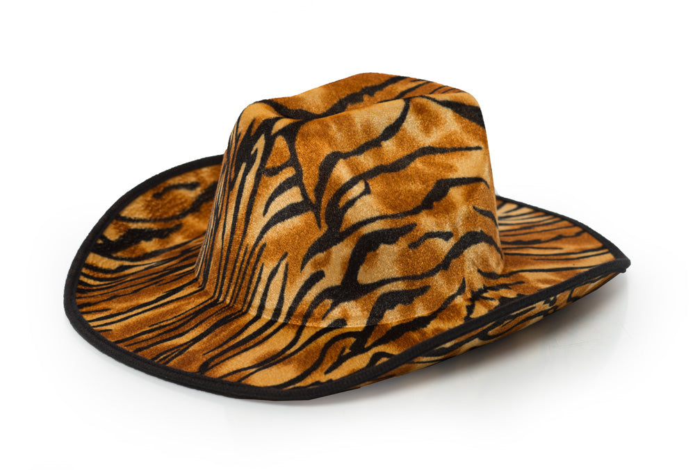 Cowboyhoed met tijgerprint