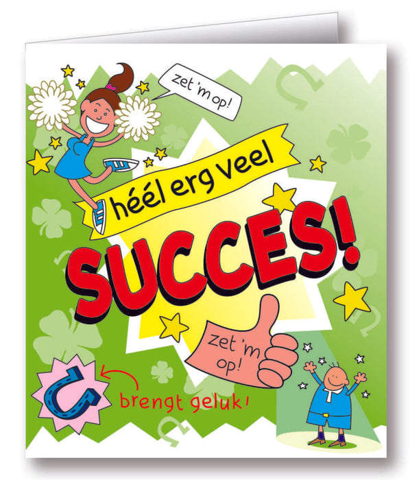 Wenskaarten - succes cartoon