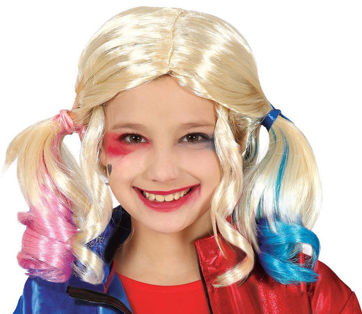 Pruik Harley Quinn kinderen