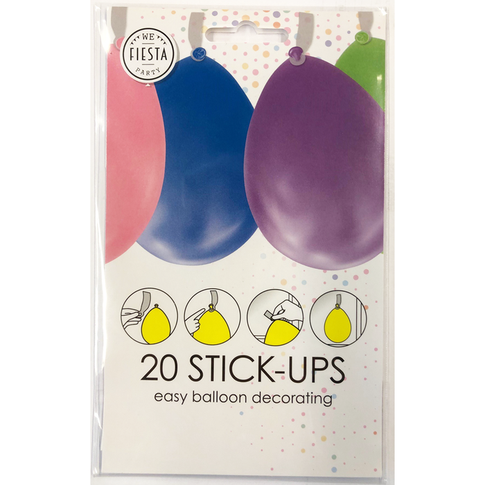 20 Balloon stick ups