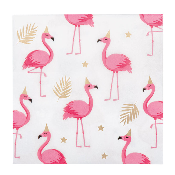Papieren servetten Flamingo 20st