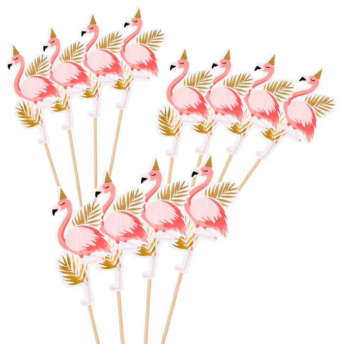 Cocktailprikkers Flamingo 12st