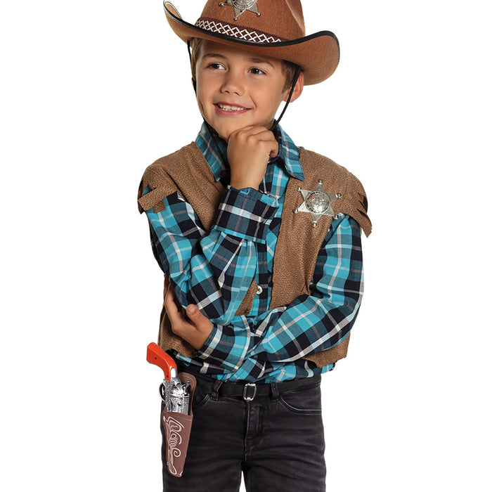 Kinder pistool en holster voor cowboy
