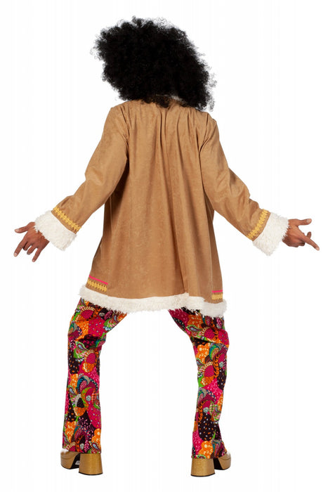 Hippie Kostuum met lange jas voor Heren