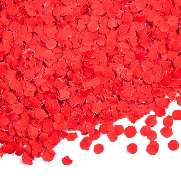 Confetti 100 gram rond 1cm rood