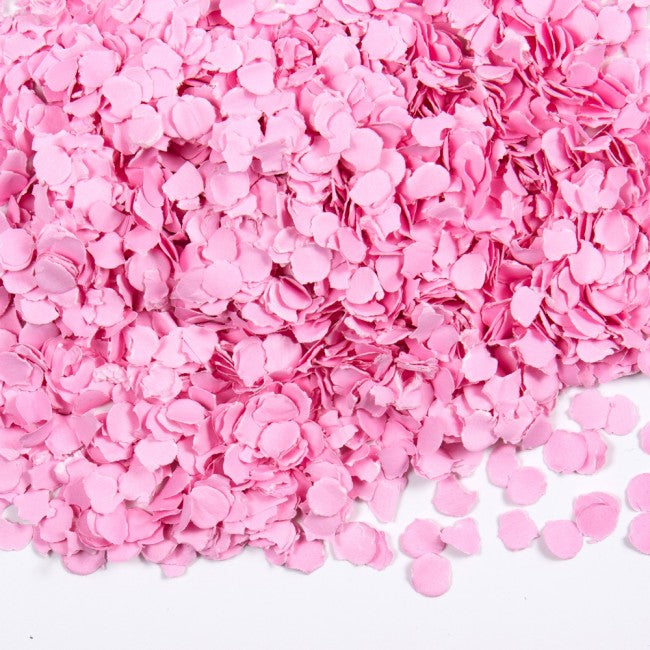 Confetti 100 gram rond 1cm baby pink