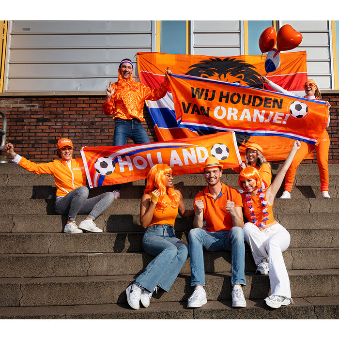 Banner Holland voetbal 180x50cm